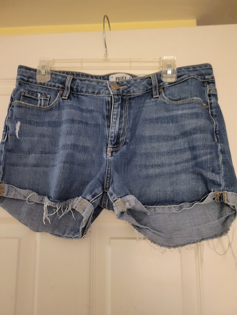 Paige Blue Denim Jean Shorts
